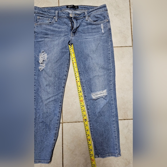 Jeans just black Size 29p distressed ankle crop skinny - Picture 3 of 5